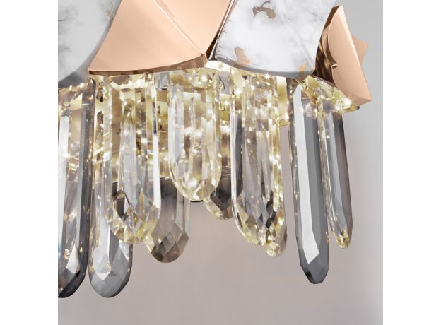 Настенный светодиодный светильник с хрусталем 420/1