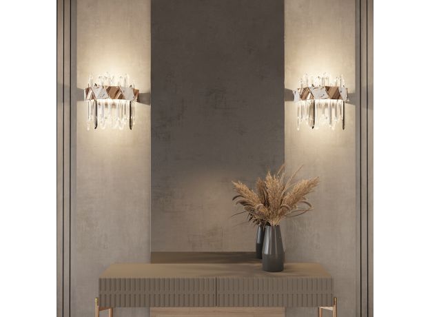 Настенный светодиодный светильник с хрусталем 420/1