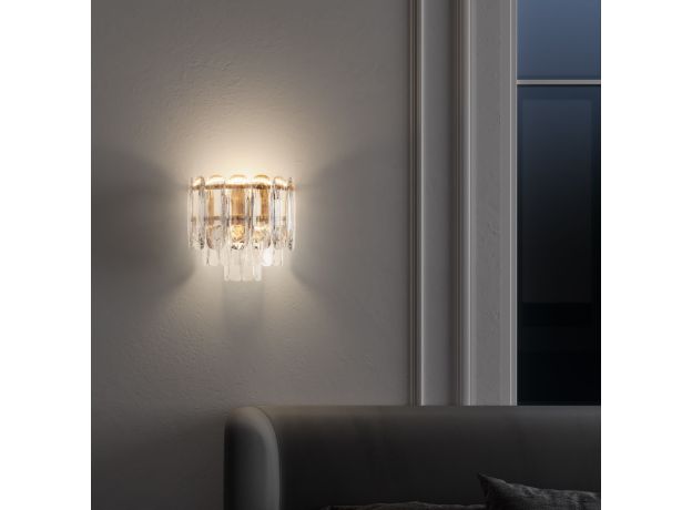 Настенный светодиодный светильник с хрусталем 422/1