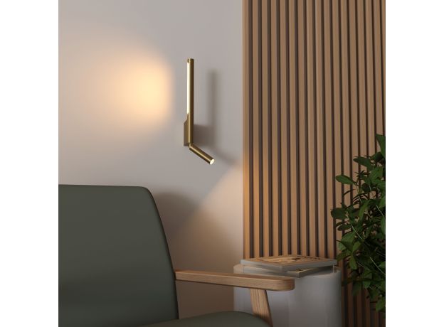 Настенный светодиодный светильник Sarca LED 40111/LED латунь