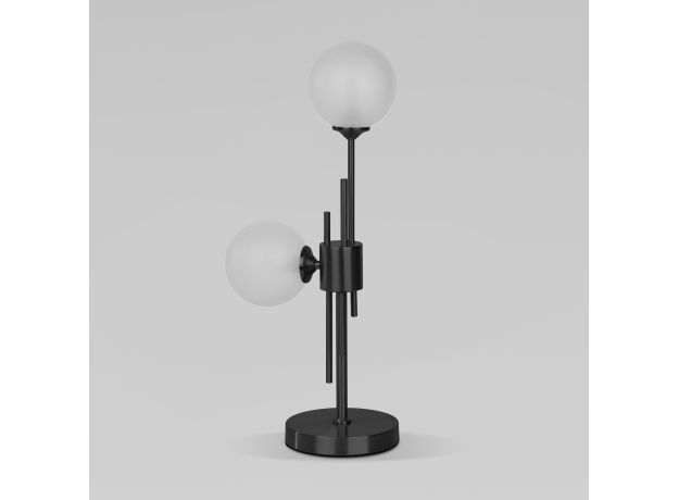 Настольный светильник со стеклянными плафонами 01383/2 черный