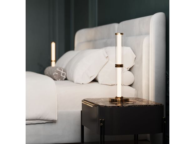 Настольный светодиодный светильник 80536/1 латунь