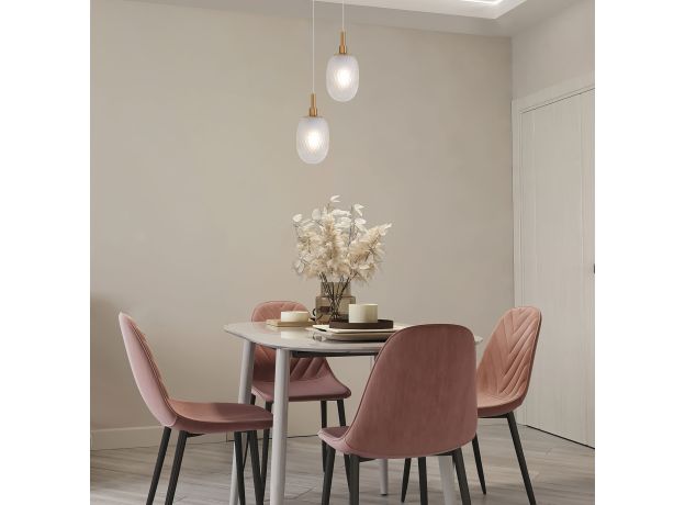 Подвесной светильник со стеклянным плафоном 50266/1 прозрачный