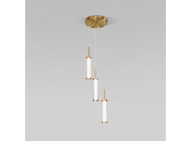 Подвесной светодиодный светильник 50386/3 LED латунь