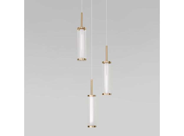 Подвесной светодиодный светильник 50386/3 LED латунь