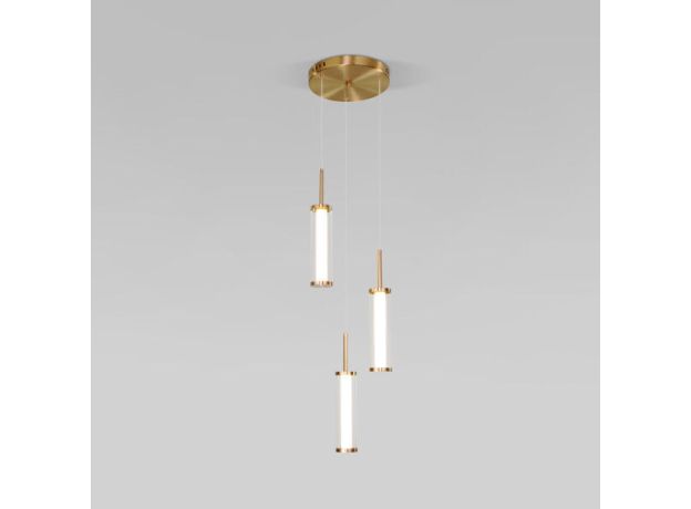 Подвесной светодиодный светильник 50386/3 LED латунь