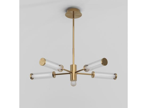 Потолочный светодиодный светильник 50386/5 LED латунь