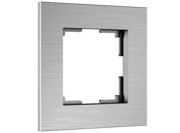 Рамка из металла на 1 пост АluMax алюминий W0013506