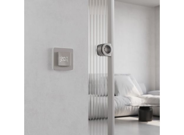 Рамка из поликарбоната на 1 пост Split дымчатый/белый, soft-touch W0013067