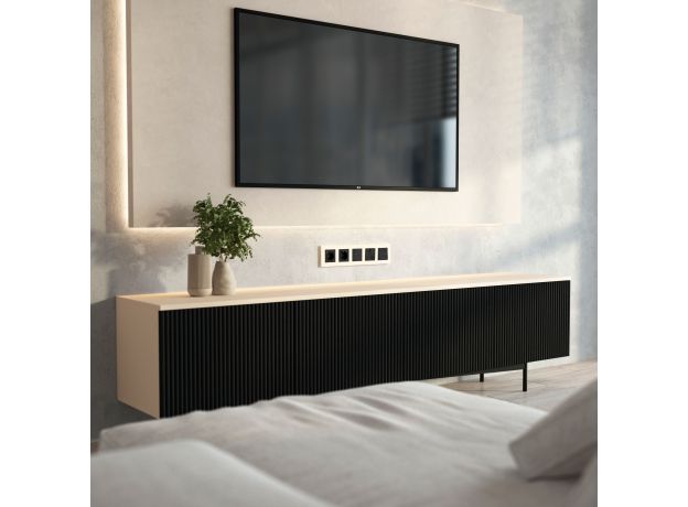 Рамка из поликарбоната на 5 постов Slab айвори софт W0052962