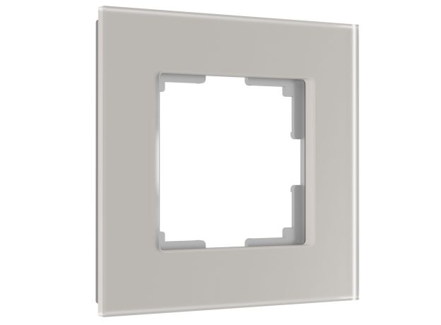 Рамка из стекла на 1 пост Senso дымчатый soft-touch W0013117
