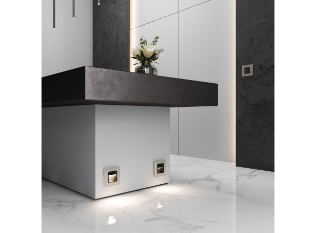 Рамка из стекла на 1 пост Senso дымчатый soft-touch W0013117