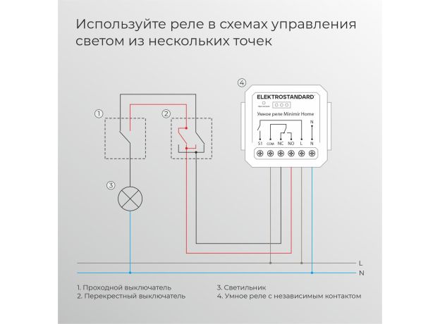 Реле Умный дом с независимым контактом 76010/00