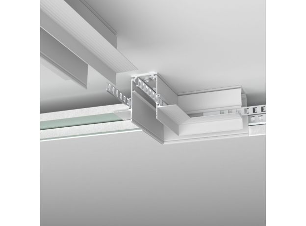 Slim Magnetic Коннектор угловой для встраиваемого шинопровода под ГКЛ 9,5мм (белый) 85214/00 85214/00