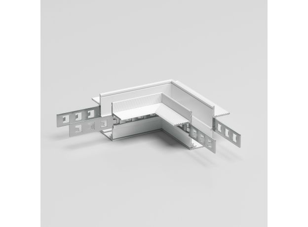 Slim Magnetic Коннектор угловой для встраиваемого шинопровода под ГКЛ 9,5мм (белый) 85214/00 85214/00