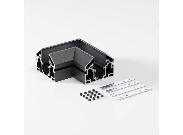 Slim Magnetic Коннектор угловой внутренний для шинопровода в натяжной потолок 85204/00 (черный) 85205/00