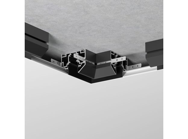 Slim Magnetic Коннектор угловой внутренний для шинопровода в натяжной потолок 85204/00 (черный) 85205/00