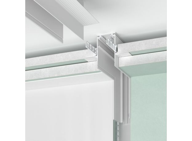 Slim Magnetic Коннектор угловой внутренний для встраиваемого шинопровода под ГКЛ 12,5мм (белый) 85211/00 85211/00