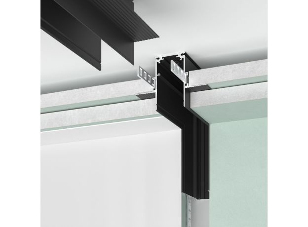 Slim Magnetic Коннектор угловой внутренний для встраиваемого шинопровода под ГКЛ 12,5мм (черный) 85211/00 85211/00