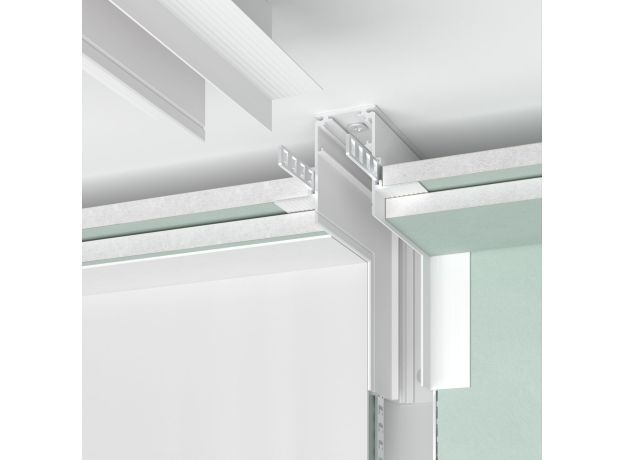 Slim Magnetic Коннектор угловой внутренний для встраиваемого шинопровода под ГКЛ 9,5мм (белый) 85213/00 85213/00