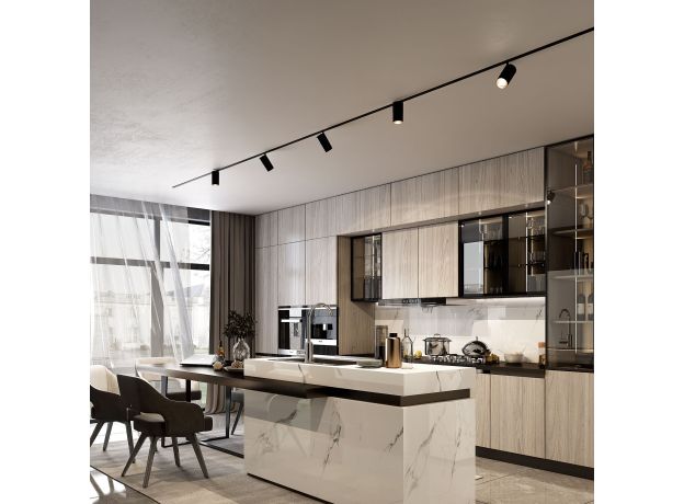 Slim Magnetic R03 Трековый светильник 20W 3000K черный 85013/01