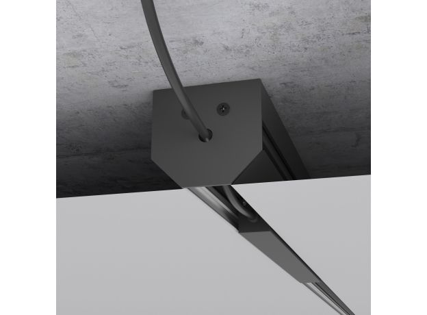 Slim Magnetic Шинопровод в натяжной потолок с декоративными вставками черный 2м 85204/00