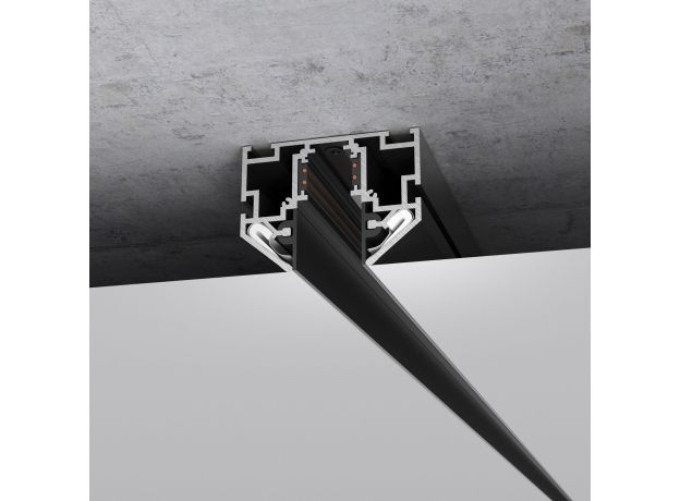 Slim Magnetic Шинопровод в натяжной потолок с декоративными вставками черный 2м 85204/00