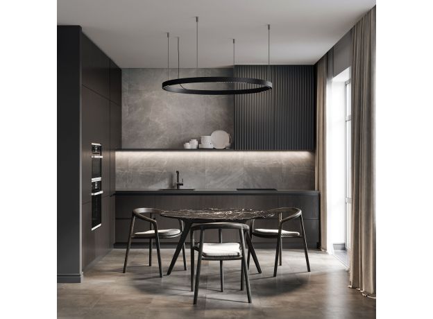 Slim Magnetic Трековый светильник для радиусного шинопровода 12W 4200K Intenso чёрный Ø 1200мм 85186/01