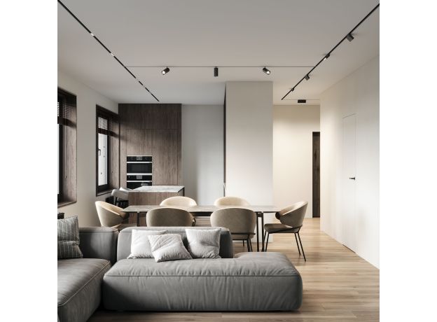 Slim Magnetic Умный трековый светильник 12W 2700-6500K Dim HL02 (черный) 85195/01