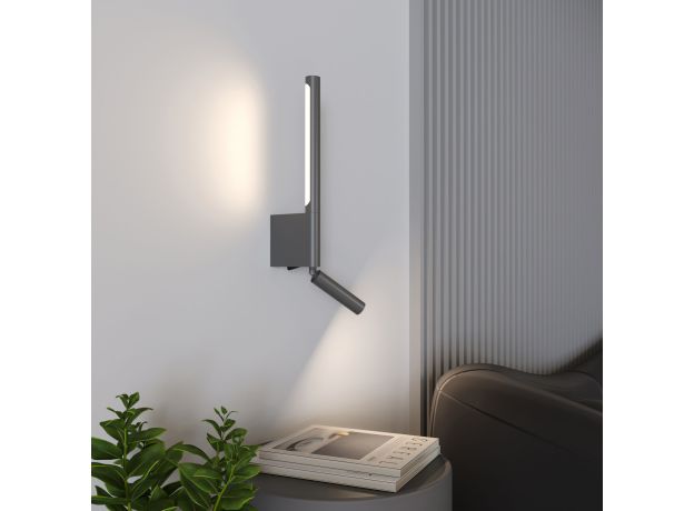 Светильник настенный светодиодный Sarca LED графит 4000К 40111/LED графит