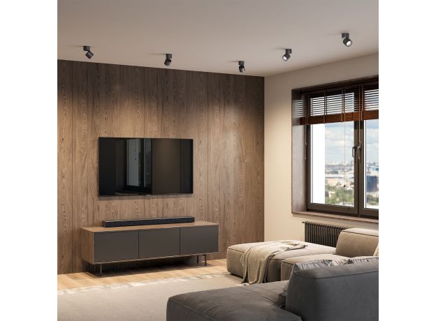 Светильник потолочный поворотный светодиодный Rolly 9W 3000K черный 25112/LED