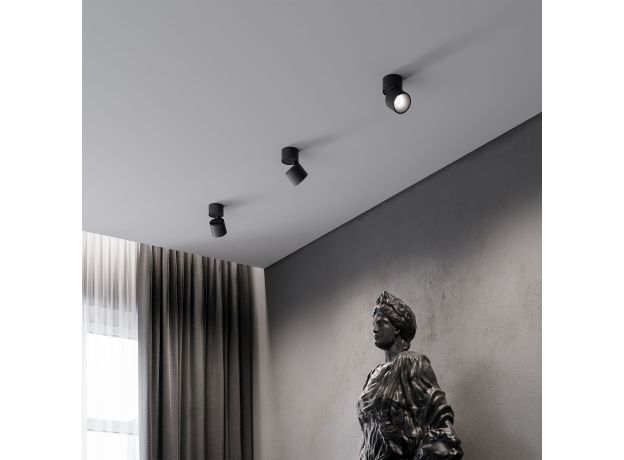 Светильник потолочный поворотный светодиодный Rolly 9W 4000K черный 25112/LED