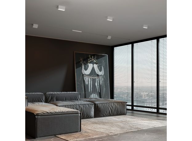 Светильник потолочный светодиодный 10W 3000K белый Block 25109/LED