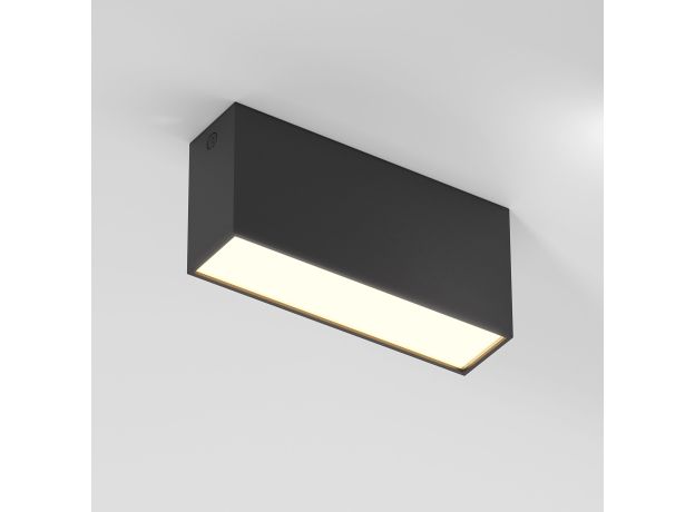 Светильник потолочный светодиодный 10W 3000K черный Block 25109/LED