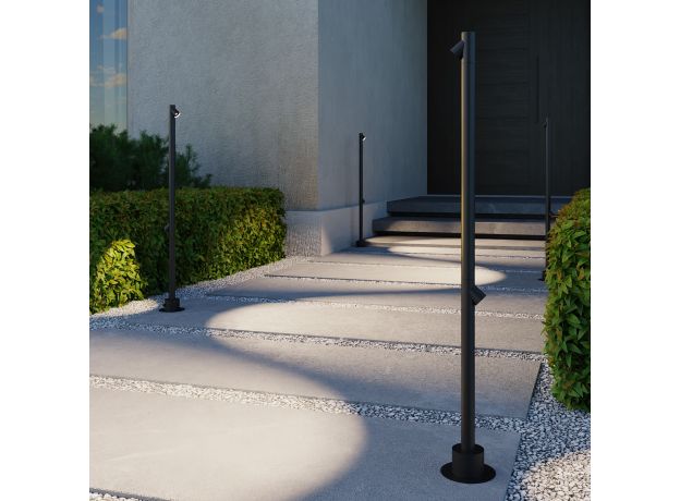 Светильник садово-парковый светодиодный Rone черный 35175/F черный