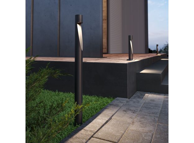 Светильник садово-парковый светодиодный Recess черный 35177/S черный