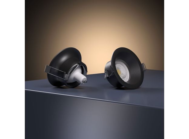 Светильник встраиваемый Andi GU10 черный 25058/01