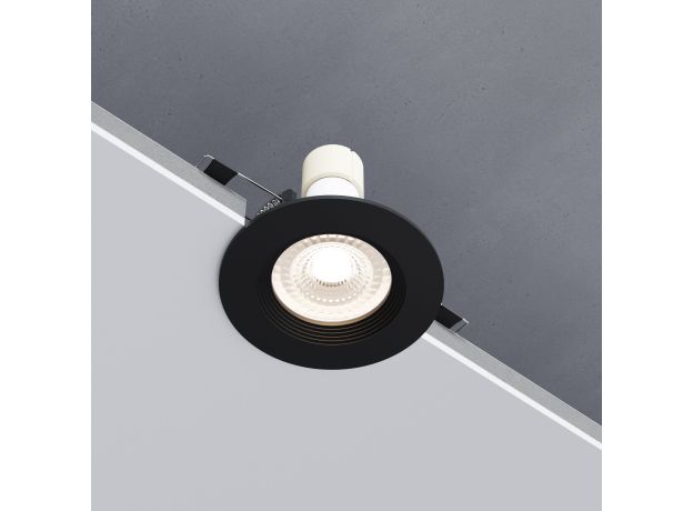 Светильник встраиваемый City GU10 черный 25054/01