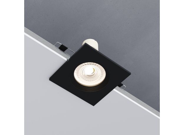 Светильник встраиваемый City GU10 черный 25055/01