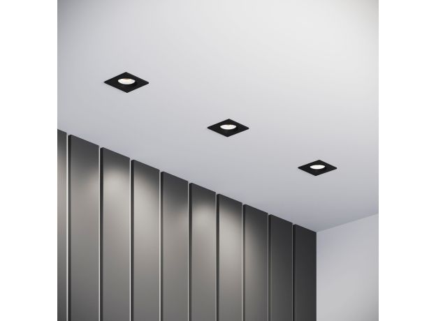 Светильник встраиваемый City GU10 черный 25055/01