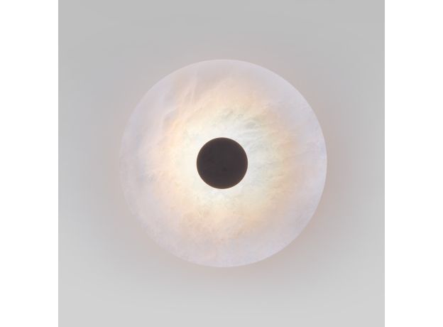 Светодиодный настенный светильник с мраморным рассеивателем 40340 LED черный