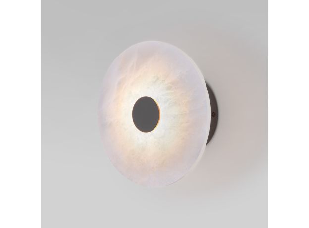 Светодиодный настенный светильник с мраморным рассеивателем 40340 LED черный