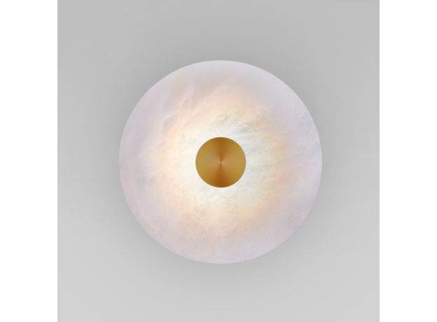 Светодиодный светильник с мраморным рассеивателем 40340 LED латунь