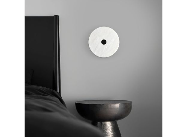 Светодиодный светильник с мраморным рассеивателем 40341 LED черный