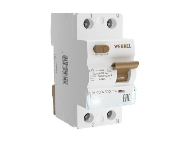 Устройство защитного отключения (УЗО) 1P+N 40 А 300 mA AC 6 kA W912P404