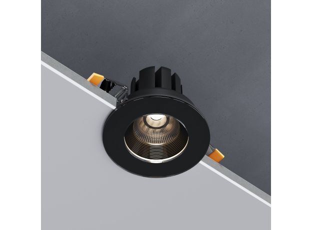 Cветильник встраиваемый светодиодный 7W 4000 черный 25096/LED