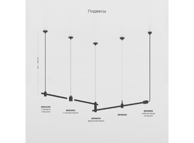 Esthetic Magnetic Набор для подвеса с коннектором 1210 мм 85157/00
