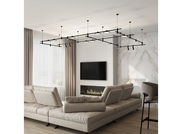 Esthetic Magnetic Шинопровод накладной (черный) (2 м) 85137/00