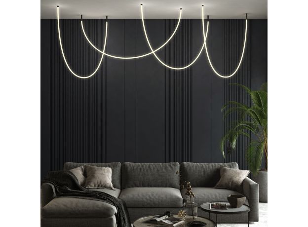 Гибкий неон 336Led 12W IP20 3000K Full light круглый теплый белый, 3 м 24V 12W 336Led 2835 IP20