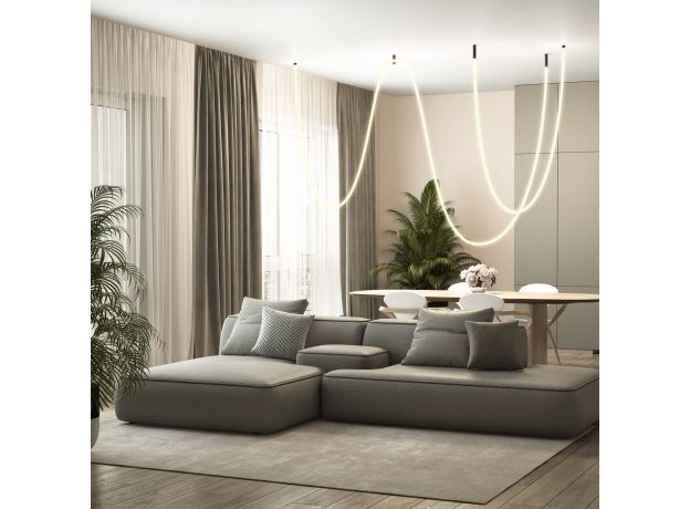 Гибкий неон 336Led 12W IP20 3000K Full light круглый теплый белый, 8 м 24V 12W 336Led 2835 IP20